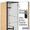 Salsbury Industries 2 Tier 'S' Designer Locker, 54"Wx76"Hx21"D, 6 Door, Maple 18-27361MAP - alternate 6